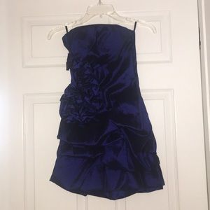 Snap Strapless Cocktail Dress